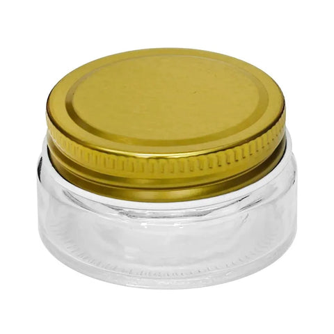 1 Oz Clear Straight-sided Glass Salsa Jar With Metal Lid - 200 Count - The Supply Joint