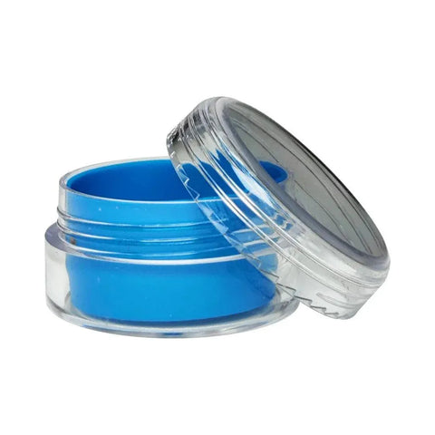 10 mL Clear Plastic Concentrate Jar With Silicone Insert & Screw Top Cap - 50 Count - The Supply Joint