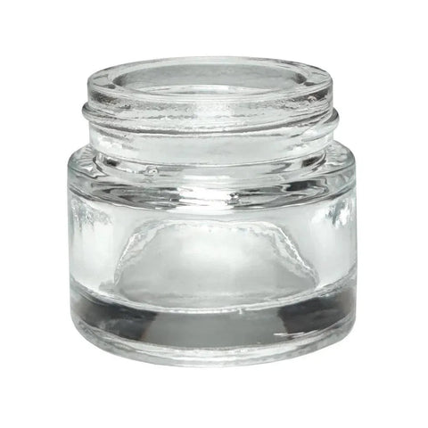 10 Ml Clear Round Glass Concentrate Jar With Cap - 50 Count - The Supply Joint