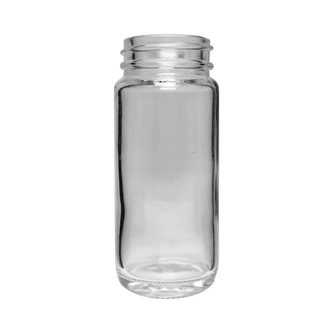 100 Mm - 42 Mm Clear Round Glass Jar With Cap - 180 Count - The Supply Joint