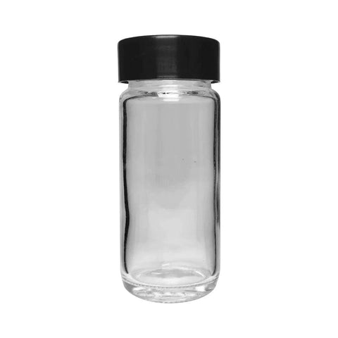 100 Mm - 42 Mm Clear Round Glass Jar With Cap - The Supply Joint 