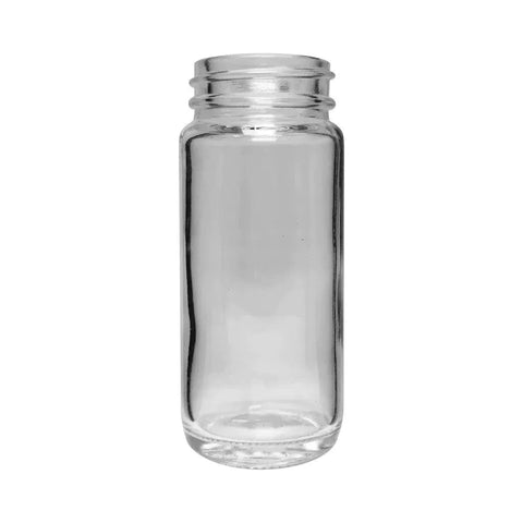100 Mm - 42 Mm Clear Round Glass Jar With Cap - The Supply Joint