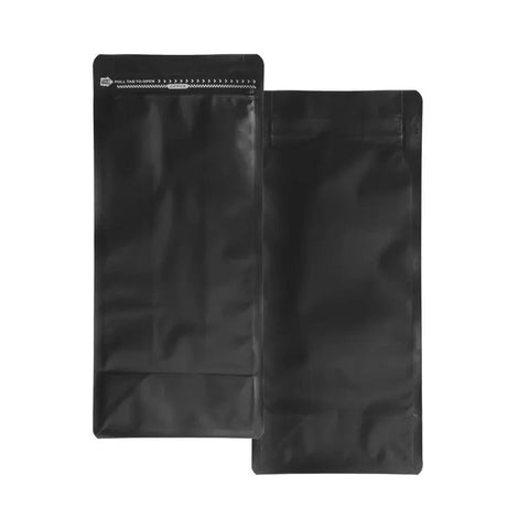 1000 Gram Black Child Resistant Zip Seal Mylar Bags - 50 Count - The Supply Joint