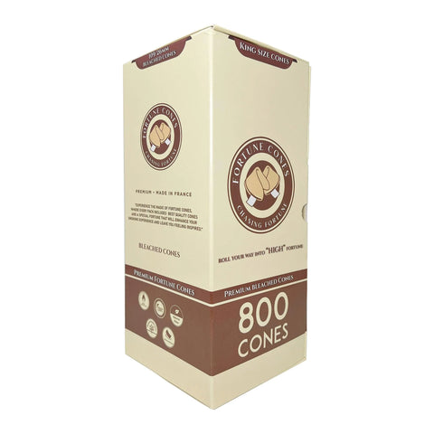 109mm - 26mm King Size Bleached Pre-rolled Cones - 800 Count - The Supply Joint