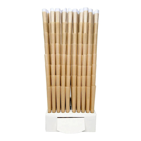 109mm - 26mm King Size Unbleached Pre-rolled Cones - 800 Count - The Supply Joint