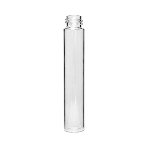 115 Mm - 20 Mm Clear Glass Pre-roll Tube With Black Cap - 1008 Count - The Supply Joint
