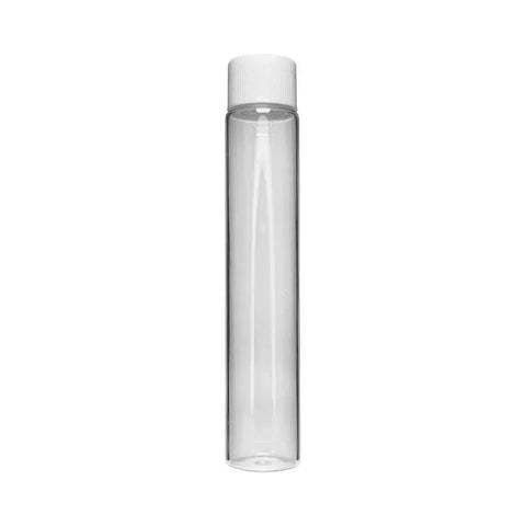 115 Mm - 22 Mm Clear Glass Pre-roll Tube With Cap - 50 Count - The Supply Joint