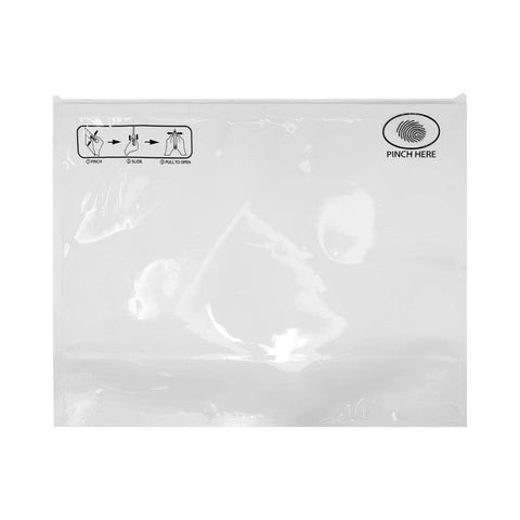 12" x 9" x 4" Pinch & Slide Mylar Child Resistant Zip Bags - 50 Count - The Supply Joint