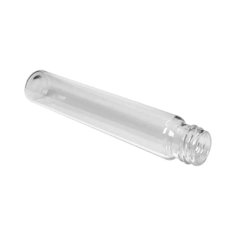 120 Mm - 20 Mm Clear Glass Pre-roll Tube With Cap - 50 Count - The Supply Joint