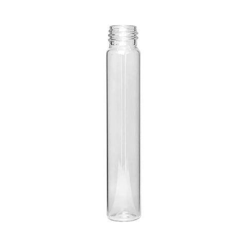 120 Mm - 22 Mm Clear Glass Pre-roll Tube With Plastic Cap - 50 Count - The Supply Joint