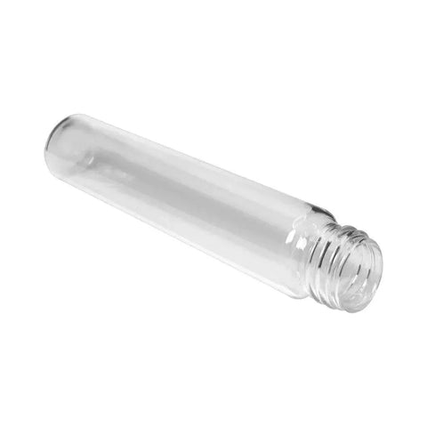 120 Mm - 22 Mm Clear Glass Pre-roll Tube With Plastic Cap - 50 Count - The Supply Joint