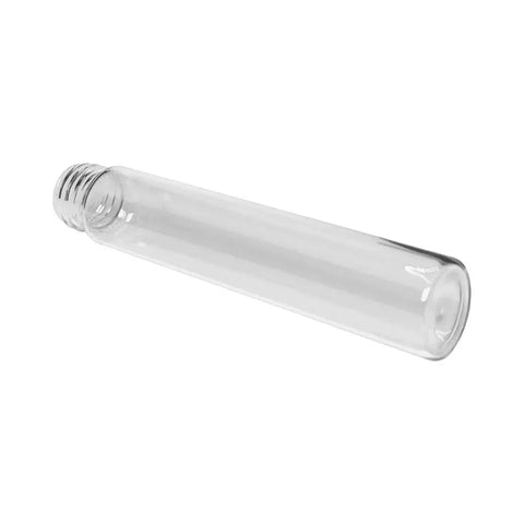 120 Mm - 22 Mm Clear Glass Pre-roll Tube With Plastic Cap - 570 Count - The Supply Joint