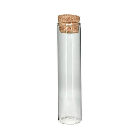 120 Mm - 30 Mm Straight Mouth Glass Pre-roll Tube With Natural Cork - 450 Count - The Supply Joint 