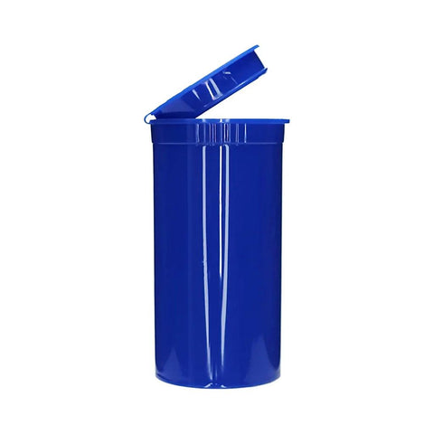 13 Dram Plastic Pop Top Bottle Opaque Blue - 315 Count - The Supply Joint 