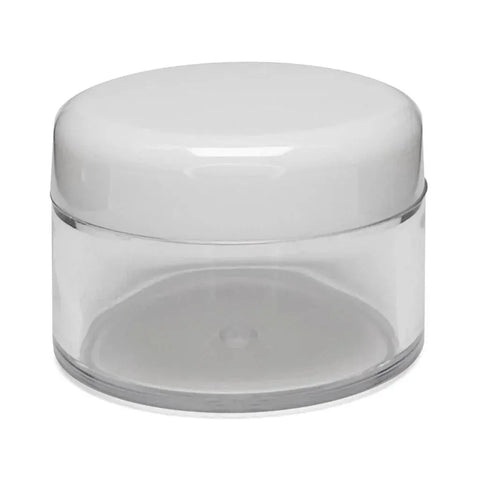 15 Gram Clear Plastic Round Concentrate Jar With Cap - 1000 Count - The Supply Joint