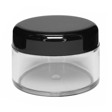 15 Gram Clear Plastic Round Concentrate Jar With Cap - 1000 Count - The Supply Joint