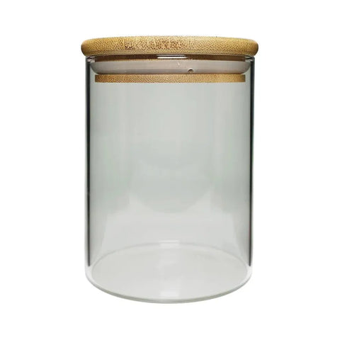 18 Oz Airtight Glass Jar With Bamboo Lid - 40 Count - The Supply Joint