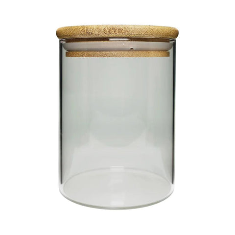 18 Oz Airtight Glass Jar With Bamboo Lid - 40 Count - The Supply Joint 