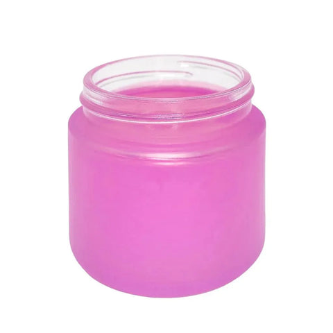 2 Oz Frosted Glass Jar With Plastic Lid - 200 Count - The Supply Joint