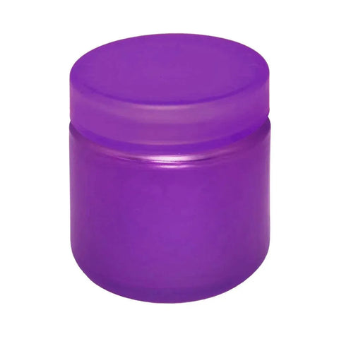 2 Oz Frosted Glass Jar With Plastic Lid - 200 Count - The Supply Joint
