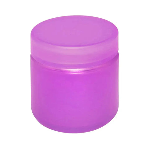 2 Oz Frosted Glass Jar With Plastic Lid - 200 Count - The Supply Joint