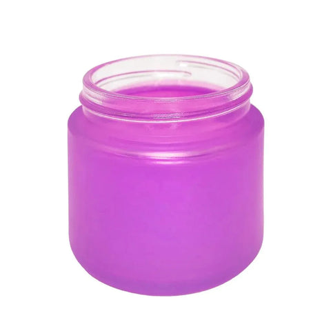 2 Oz Frosted Glass Jar With Plastic Lid - 200 Count - The Supply Joint