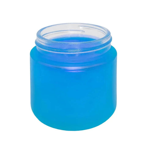 2 Oz Frosted Glass Jar With Plastic Lid - 200 Count - The Supply Joint
