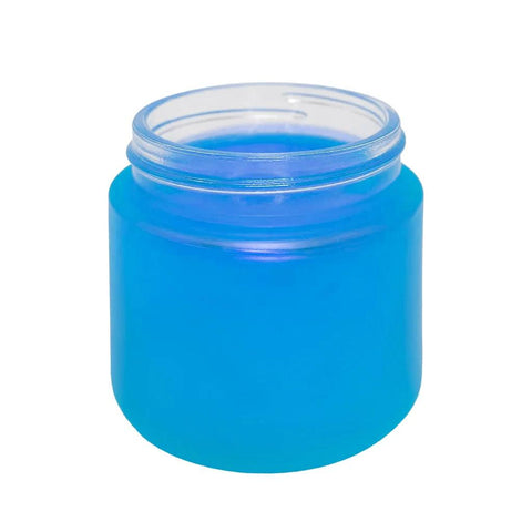 2 Oz Frosted Glass Jar With Plastic Lid - 200 Count - The Supply Joint 