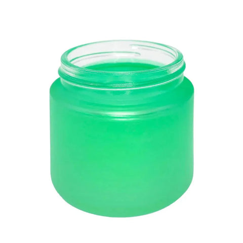 2 Oz Frosted Glass Jar With Plastic Lid - 200 Count - The Supply Joint