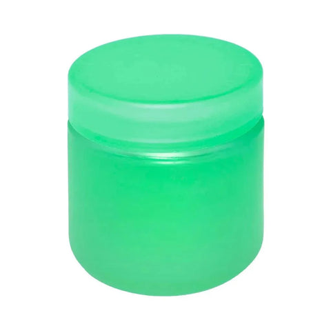2 Oz Frosted Glass Jar With Plastic Lid - 200 Count - The Supply Joint