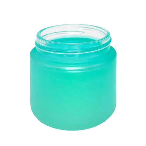2 Oz Frosted Glass Jar With Plastic Lid - 200 Count - The Supply Joint