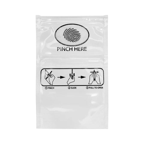 3.4" x 5" Pinch & Slide Mylar Child Resistant Zip Bags - 50 Count - The Supply Joint