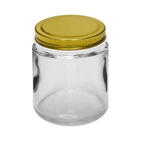 4 Oz Clear Straight-sided Glass Salsa Jar With Metal Lid - 120 Count - The Supply Joint