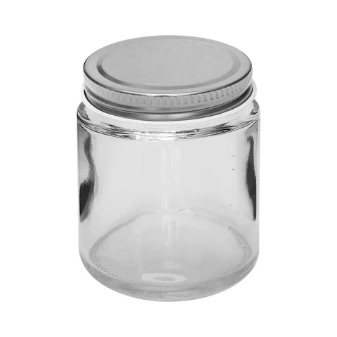 4 Oz Clear Straight-sided Glass Salsa Jar With Metal Lid - 120 Count - The Supply Joint