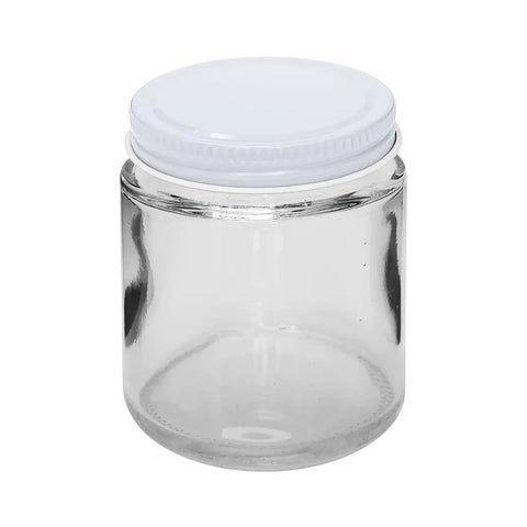 4 Oz Clear Straight-sided Glass Salsa Jar With Metal Lid - 120 Count - The Supply Joint