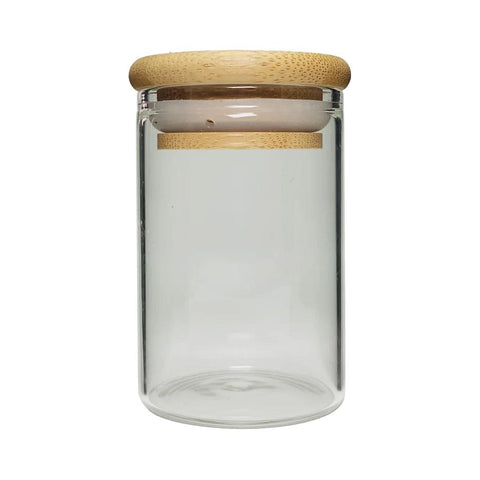 47 Mm - 50 Mm Airtight Glass Jar With Bamboo Lid - 420 Count - The Supply Joint 