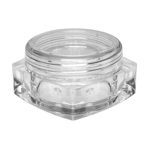 5 Gram Clear Plastic Square Pillow Concentrate Jar With Cap - 1000 Count - The Supply Joint 