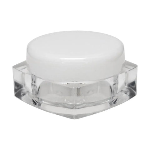 5 Gram Clear Plastic Square Pillow Concentrate Jar With Cap - 1000 Count - The Supply Joint