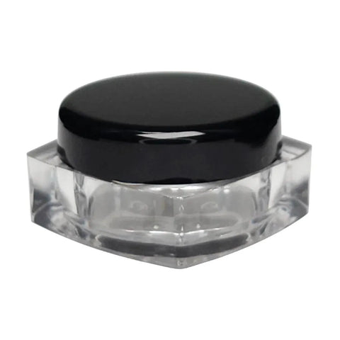 5 Gram Clear Plastic Square Pillow Concentrate Jar With Cap - 1000 Count - The Supply Joint