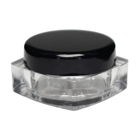 5 Gram Clear Plastic Square Pillow Concentrate Jar With Cap - 50 Count - The Supply Joint 