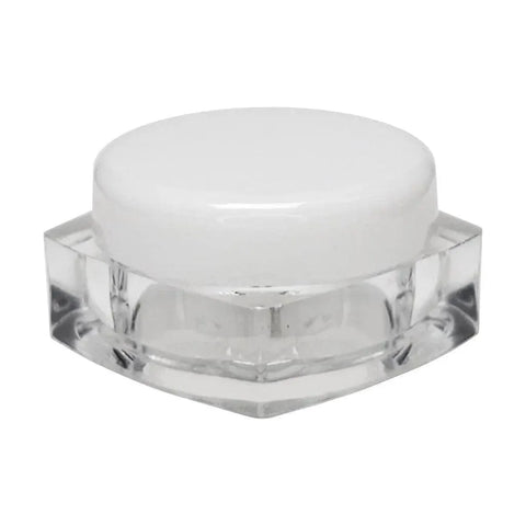 5 Gram Clear Plastic Square Pillow Concentrate Jar With Cap - 50 Count - The Supply Joint