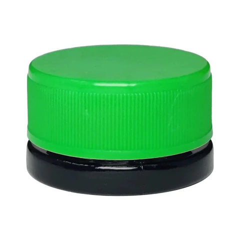 5 Ml Black Round Glass Concentrate Jar With Cap - 50 Count - The Supply Joint