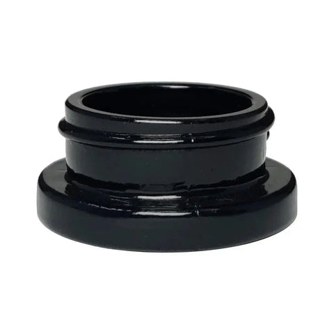 5 Ml Black Round Glass Concentrate Jar With Cap - 50 Count - The Supply Joint
