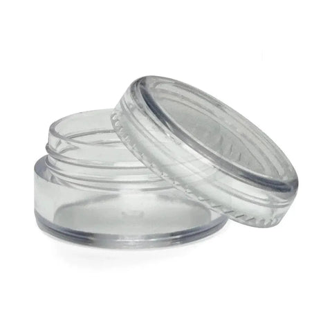 5 mL Clear Plastic Concentrate Jar With Screw Top Cap - 50 Count - The Supply Joint