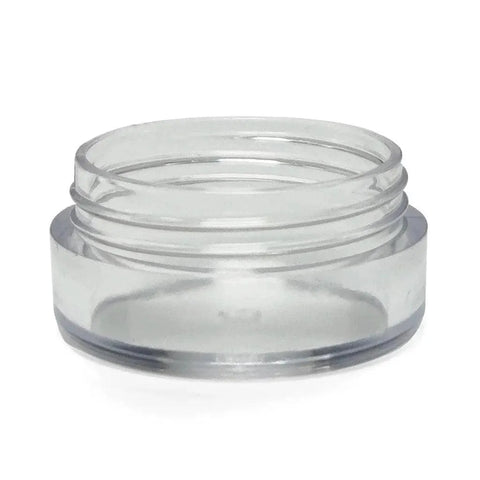 5 mL Clear Plastic Concentrate Jar With Screw Top Cap - 50 Count - The Supply Joint