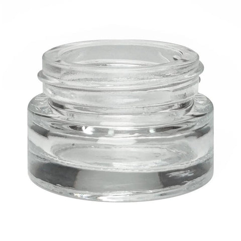 5 Ml Clear Round Glass Concentrate Jar With Cap - 350 Count - The Supply Joint 