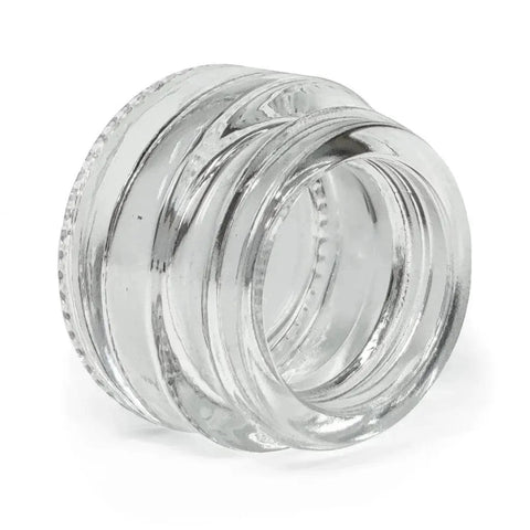5 Ml Clear Round Glass Concentrate Jar With Cap - 50 Count - The Supply Joint