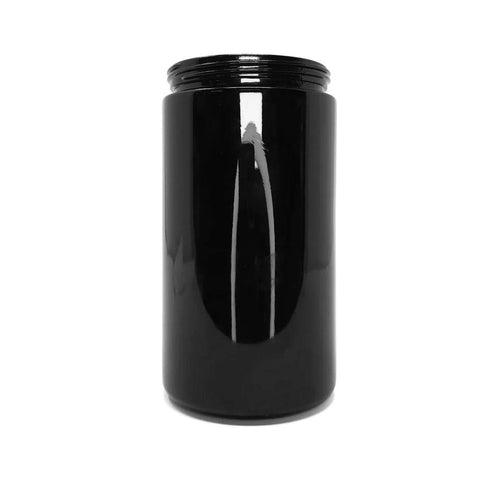 500 Ml Opaque Black Uv Glass Jar With Cap - 30 Count - The Supply Joint 