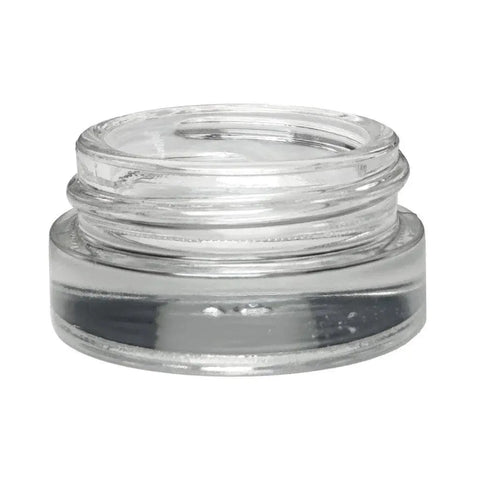 7 Ml Clear Straight Round Glass Concentrate Jar With Cap - 360 Count - The Supply Joint
