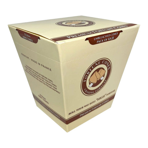 70mm - 26mm Mini Unbleached Pre-rolled Cones 6 Pack - 21 Count - The Supply Joint